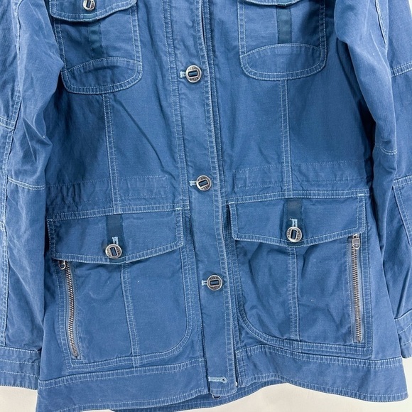 Kuhl Women’s Rekon Jacket Slate Blue Full Zip Canvas Stowable Hood X-Small - Picture 4 of 8